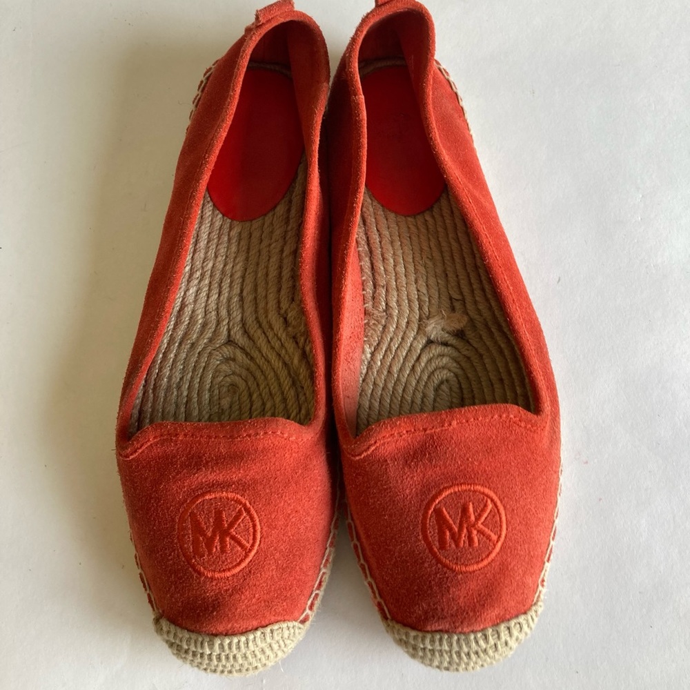 Michael Kors Red Suede Flats Espadrilles size 8.5 - Picture 10 of 13